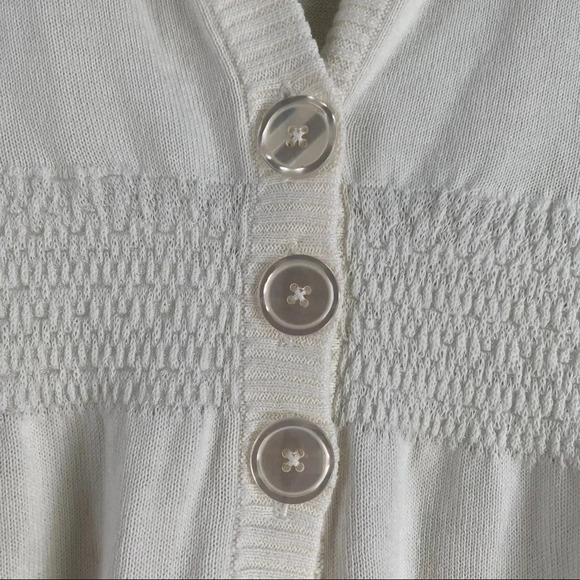 Avenue Short Sleeve 3-Button Sweater Top NEW - Picture 4 of 9